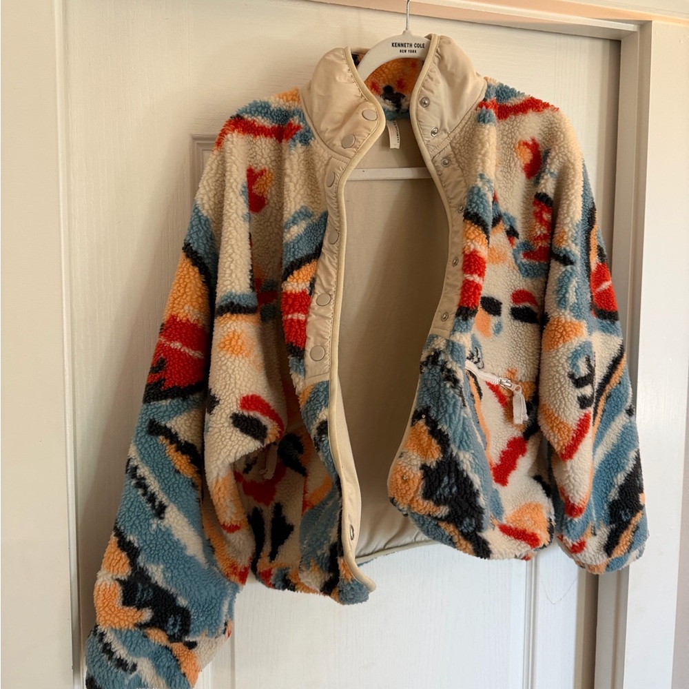 Free People Multicolor Teddy Jacket